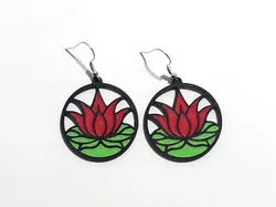 Creality Cloud | Lotus Harmony - Earrings | ملفات الطابعة ثلاثية الأبعاد