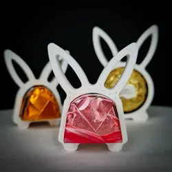 Easter bunny decoration for a praline : cherry
