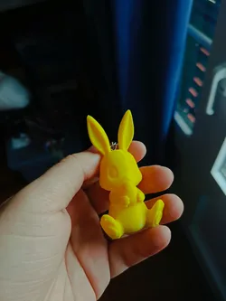 Easter bunny keychain
