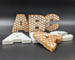 Fidget 3D Honeycomb Letters - ABC