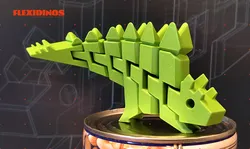 FlexiDinos Günther the flexi Stegosaurus print in place articulated dinosaur
