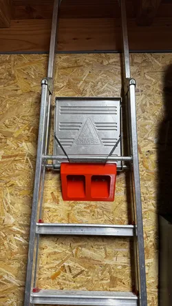 folding ladder holder
