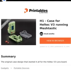 Gratis Electronics & RC (Remote Control) STL indir - heltek v3 case - HankTheCowStud