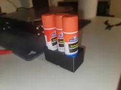 Gridfinity 3 Large Glue Stick (27mm) Holder