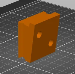 Inner piece with holes for t-nut screws