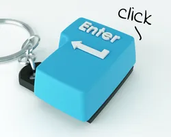 Keychain fidget button - Enter
