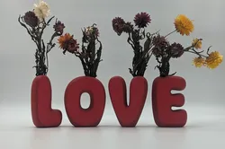 Letter name vases - LOVE