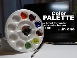 Multifunctional paint palette