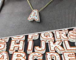 Necklace Pendant Letters
