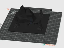 place set winter mountain