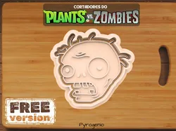 Plants vs. Zombies Zombie Head Cookie Cutter