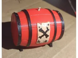 Sea of Thieves Gunpowder Barrel - Split with Registration pins