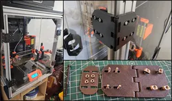 Smooth Door Hinge (V-slot, M3 screws, plexiglass, plexi, regulated)