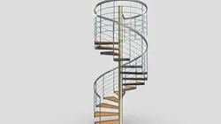 Spiral Stairs Cable Railing