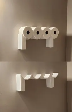 Toilet Paper Roll "Poop" Holder