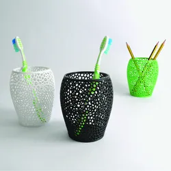 Toothbrush holder voronoi
