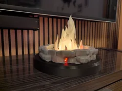 3D printer bestanden | 3MF | A Cozy Fireplace - Voice Activated LED Lamp