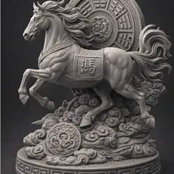 3D printer bestanden | 3MF | cheval du nouvel an chinois