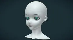 Anime Head Base Mesh