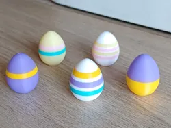 Creality Cloud | Mini Pastel Easter Eggs – Cute & Customizable | ملفات الطابعة ثلاثية الأبعاد