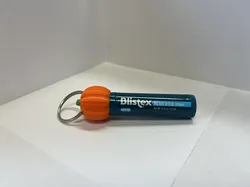 Cute Pumpkin ChapCap Keychain Cap for Chapstick