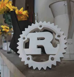 Digital Art STL Download - Rust Programming Language Logoby inhabitworks