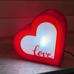 Fișiere pentru imprimante 3D | Fișier 3MF | heart lamp