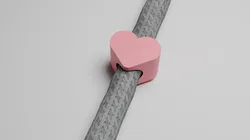 Heart Bead String Stopper