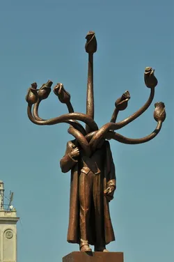 Lenin Hydra Sculpture - Bucharest