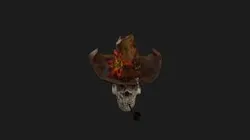Old Cow-Boy Skull