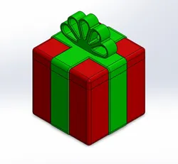 Present Gift Box Cookie/Candy Jar