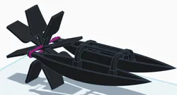 rubber powered jet catamaran toy