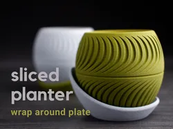 sliced planter · wrap around plate