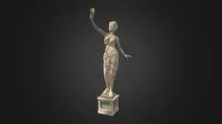 Statue "Girl with a flower"