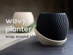 wavy planter · wrap around plate