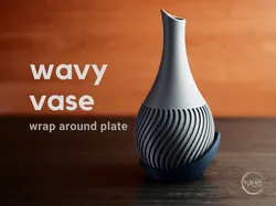 wavy vase · wrap around plate