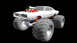 1968 Dodge Charger Monster Car