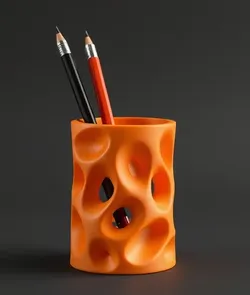 Abstract pencil holder/ball drop challenge