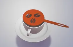 CoffeeBeans Barista Stencil