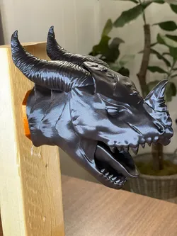 Dragon Head Wall Bust (Supportless Print)