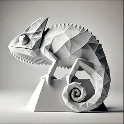 Low poly Camelion