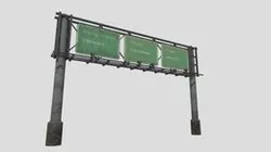 Metal road billboard single sided
