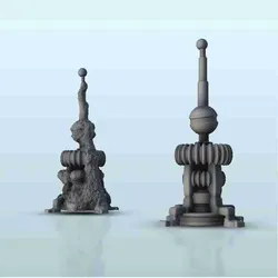 Miniature Games & Accessories STL indir - Antennekoepel (+ vernietigde versie) - miniaturen Warhammer - Hartolia Miniatures