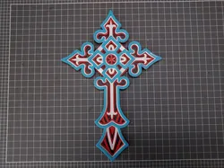 Set of 6, Layered Christian Cross