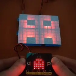 Stackable Microbit Led Matrix Magnifier