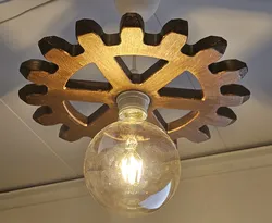 Steampunk Lamp Gear / Cog