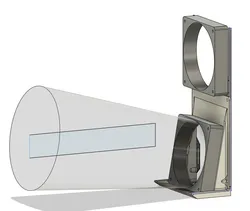 120mm Fan Scoop Shroud for Thermaltake H200TG