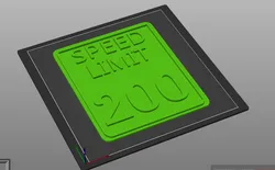 200 MPH Speed Limit Sign