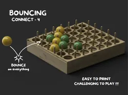Bouncing Connect 4 - Board Game with Storage Box