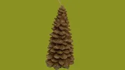 Christmas pine candle